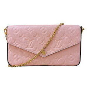 Louis Vuitton Pochette Felicie Rose Pink Poodle Shoulder Bag